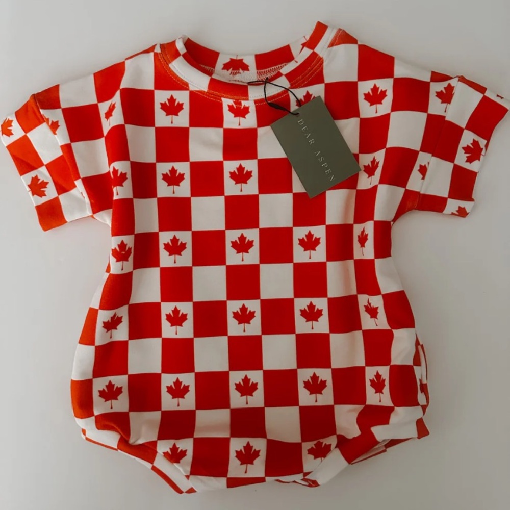 Dear Aspen Canada Day Romper - 0-3M